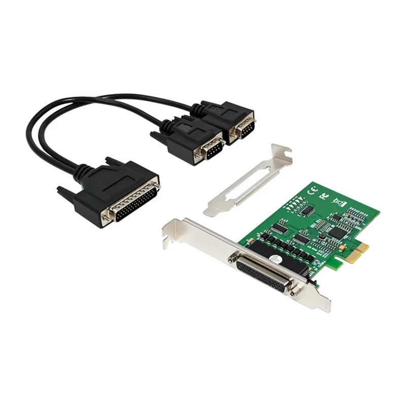 PCIE Serial RS232 Ports Adapter Card Pcie X1 I/O Controller Card Pcie 2.0 Gen1 Card PCI Express XR17V352 Chipset