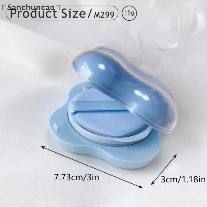 〔San〕15g Empty Flip Cushion Box Powder Box Portable Cosmetic Makeup Case BB Cream /Foundation/ Blusher Container With Mirror