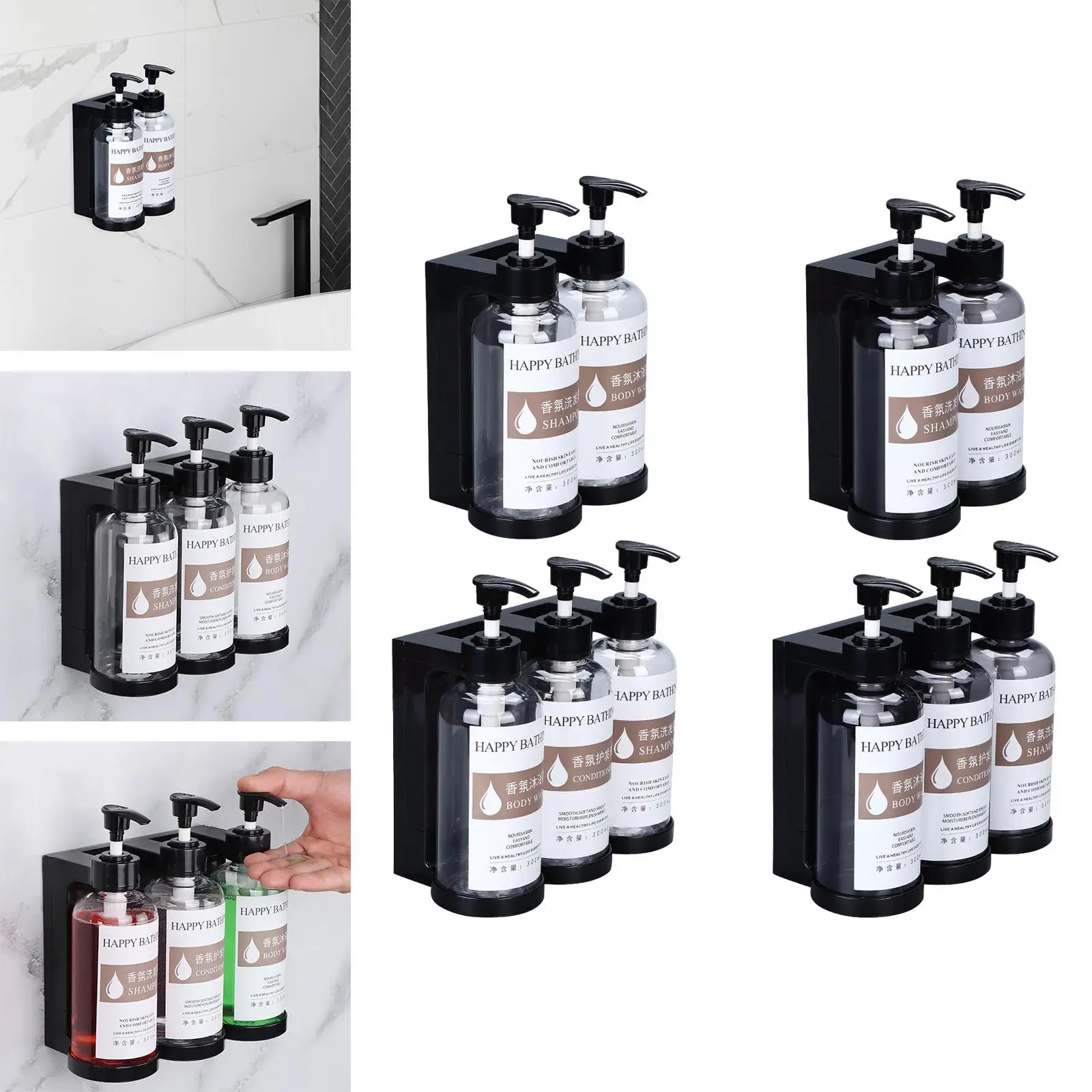 Waterproof Wall-Mount Manual Soap Pump 4