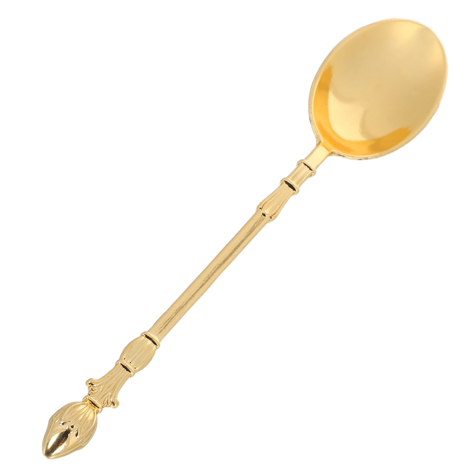 

Dessert Spoon Food Serving Drink Stir Breakfast Spoons Appetizer Demitasse Espresso Shiny Alloy Mini Spoons Durable Compact