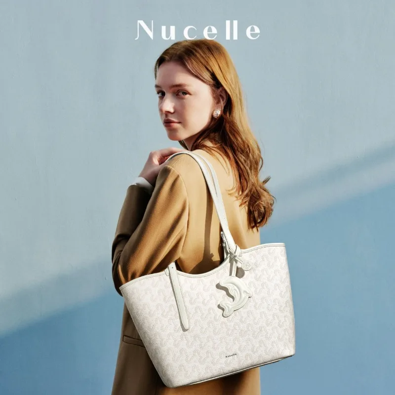 

NUCELLE tote bag 2026 women's new large-capacity shoulder bag to work commuting class handbag