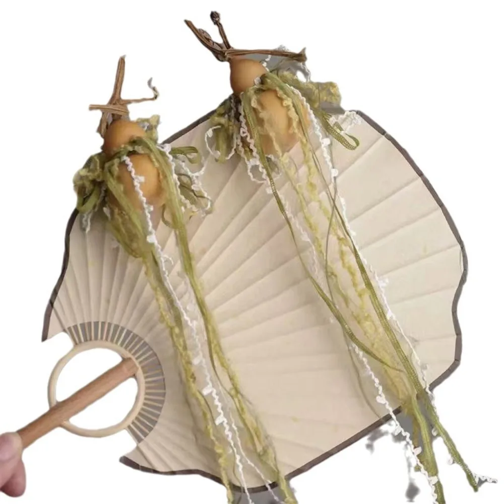 القرع الطراز القديم Hanfu دبوس الشعر التدرج الملونة حبل شرابة البوهيمي العرقية خشنة الرياح خرافة كليب #5