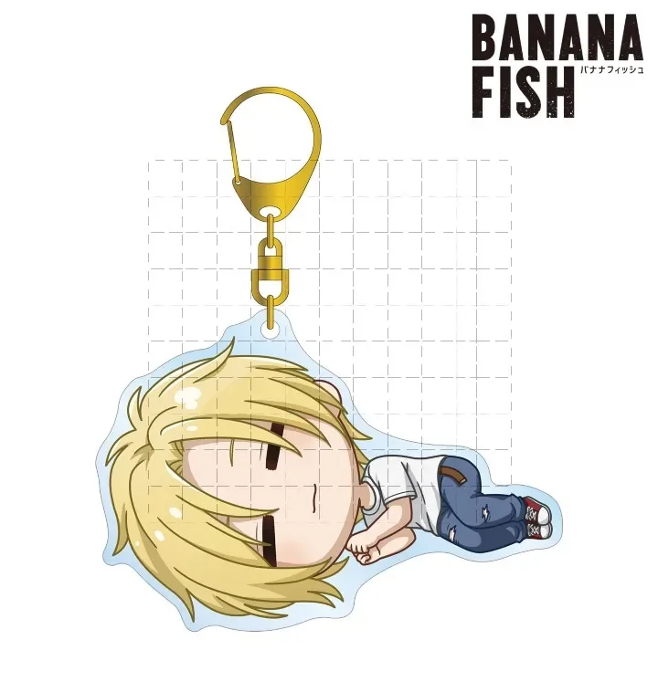 게임 키 체인 인형 애니메이션 Okumura Eiji Ash Lynx Shorter Wong 아크릴 열쇠 고리 펜던트 선물용