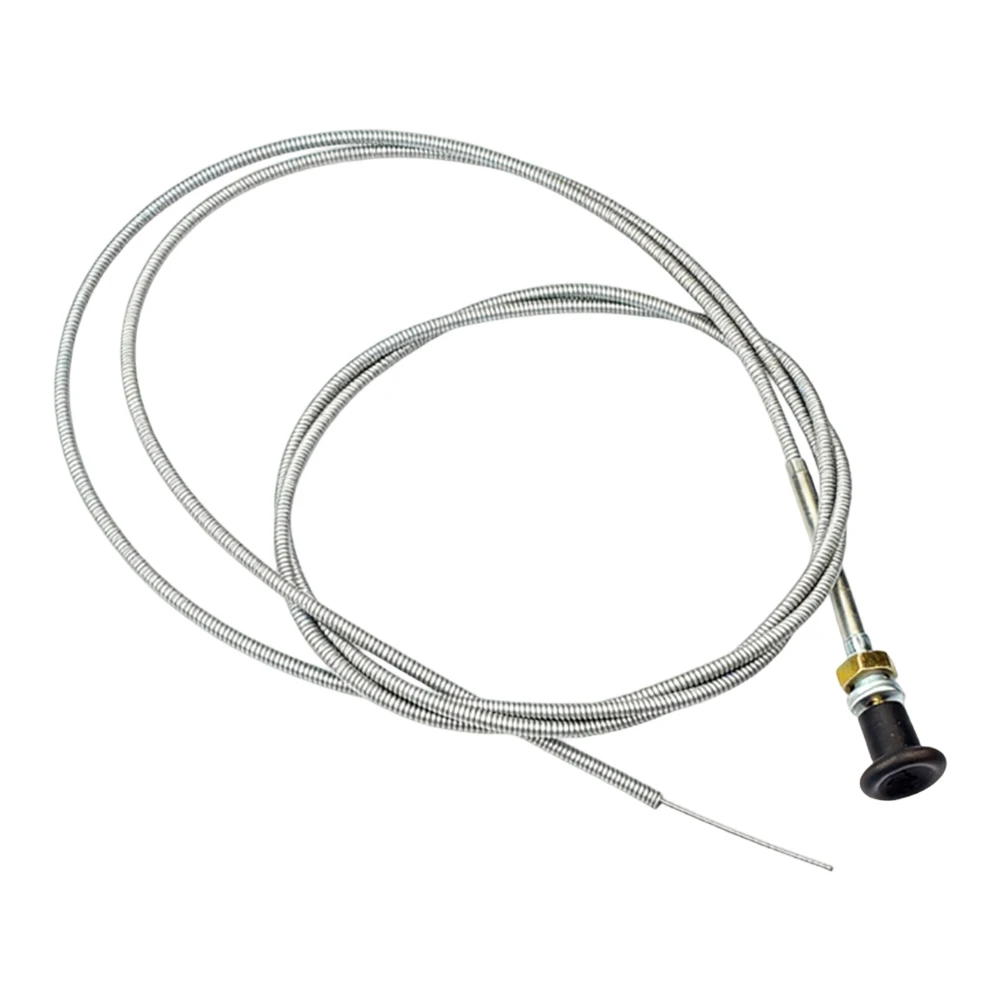 96-Inch Throttle Pull Cord Cable Compatible with Lawn Mowers For Tractors Go-Karts Cuttable Length Metal Construction Design