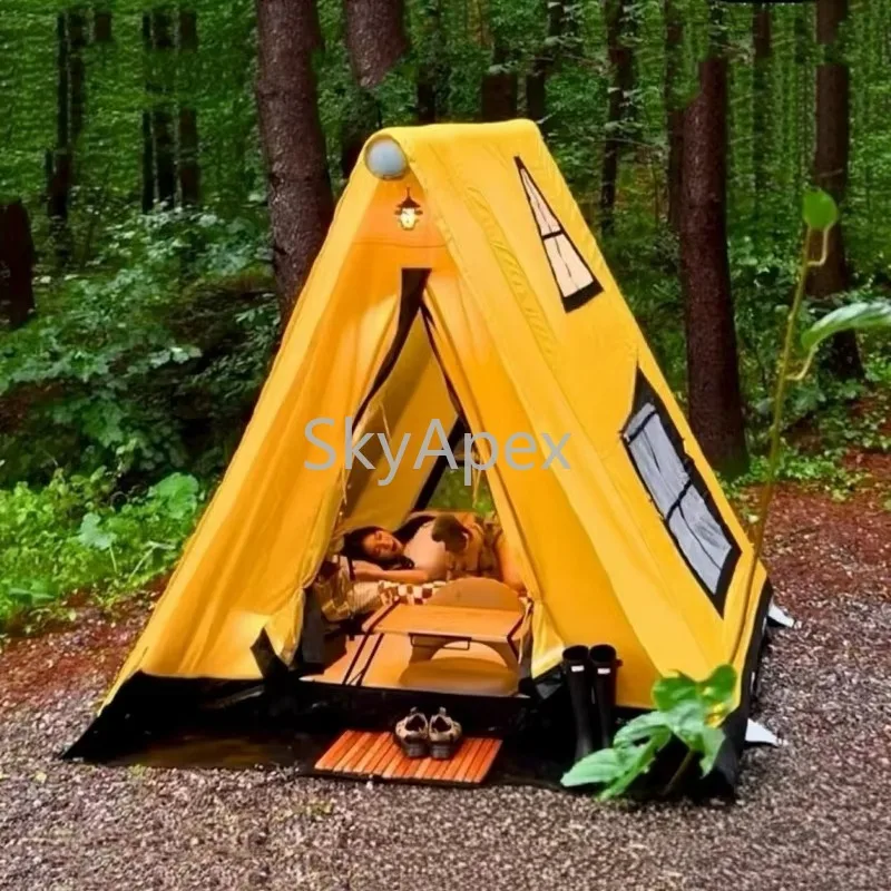 Outdoor  Camping  Waterproof  Inflatable  Tent  Winter  Warming  Windproof  Thickened  Thermal Insulated Easy Set Up Family Tent