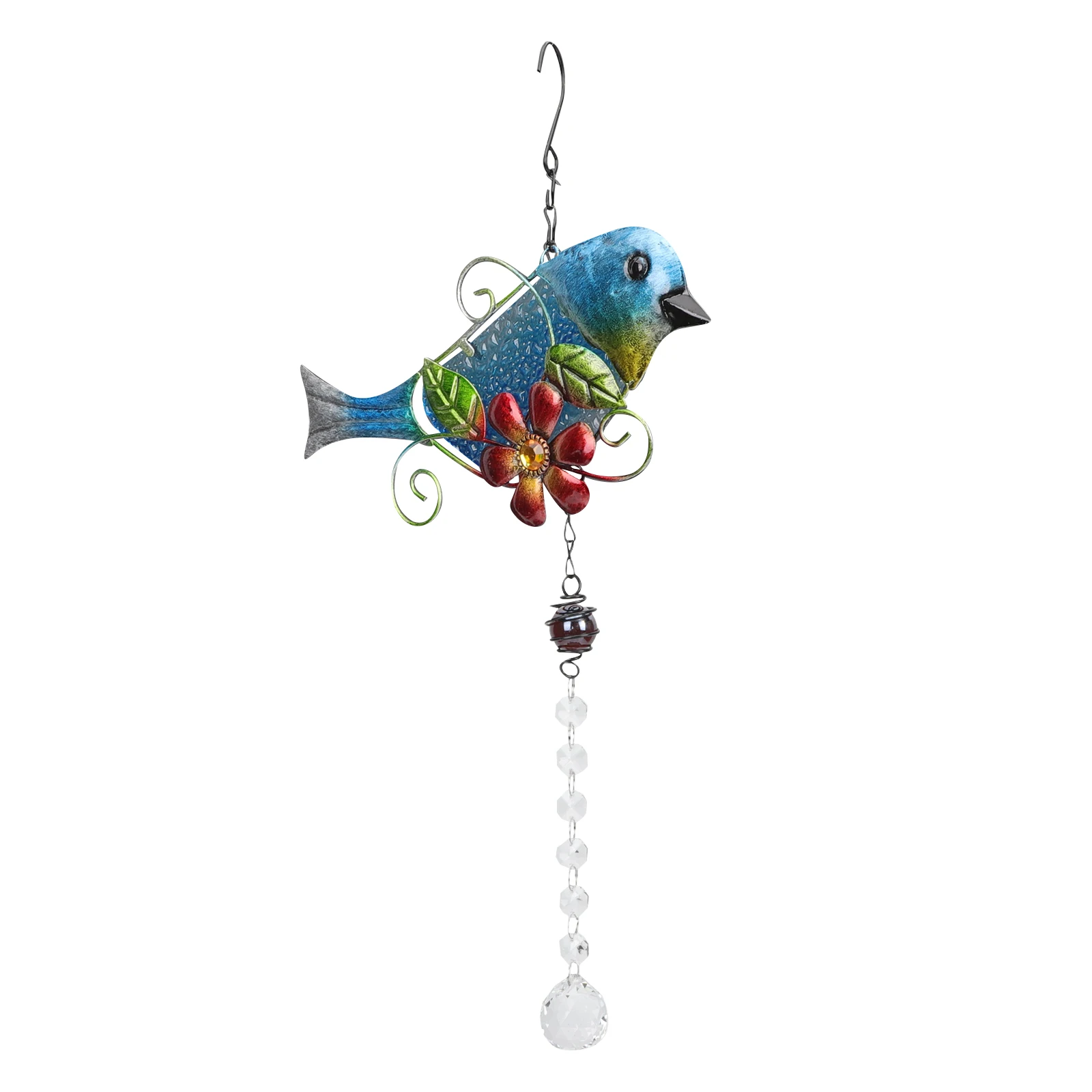 

Iron Ornaments Crystal Suncatcher Pendant for Window Garden Home Decoration Hanging Sun Catchers Indoor