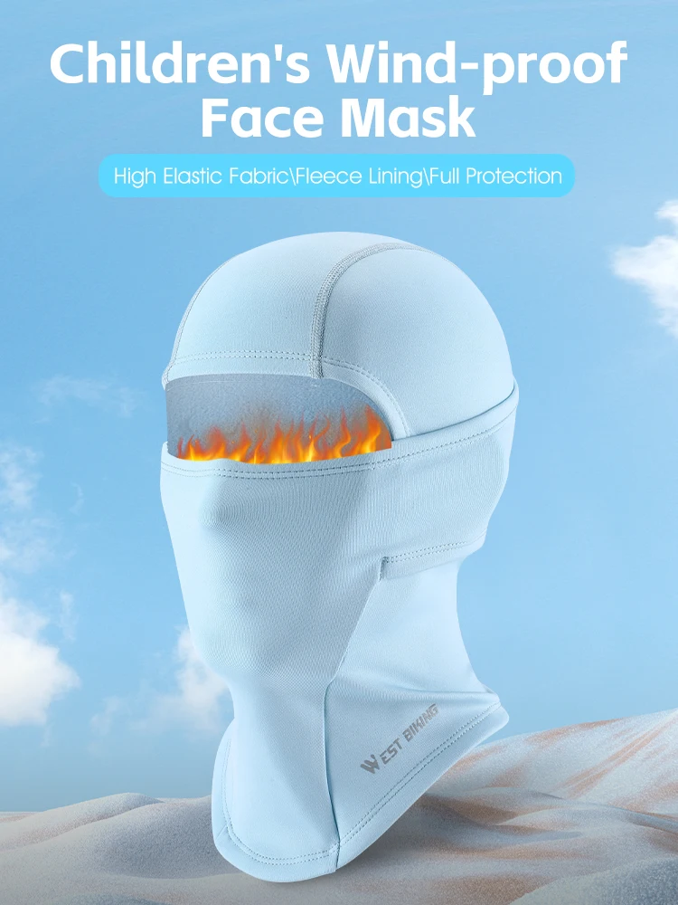 AliExpress West Biking WEST BIKING Youth Winter Balaclava Fleece Lined Windproof Face Mask High Elastic Full Face Cover for Boys Girls Cycling Skiing
