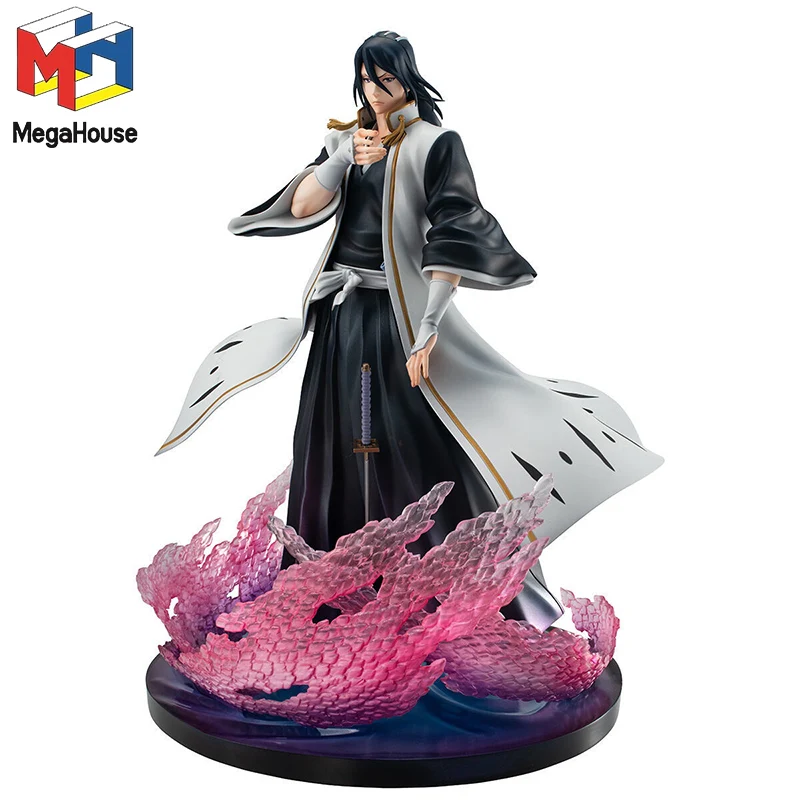 

В наличии Оригинальный Mega House G.E.M. Kuchiki Byakuya BLEACH: Тысячалетняя Blood War, экшн-фигурка аниме, модель куклы, подарок