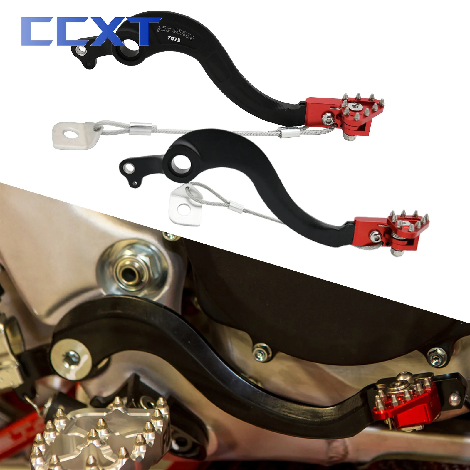 

New CNC Aluminum Forged Rear Brake Pedal Lever For Honda CRF250R CRF450R CRF450RX CRF 250R 450R 450RX 2002-2019 2020 Accessories