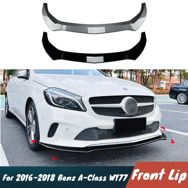 

Для 2016-2018 Mercedes Benz A-Class W176 Regular Edition автомобильный передний бампер спойлер обвес комплект защиты внешние аксессуары