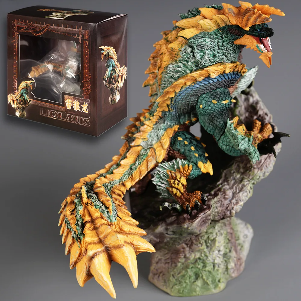 17cm Monster Hunter World Figure Cfb Zinogre Action Figurine Pvc Statue Model Collection Decoration Doll Toys For Children Gifts