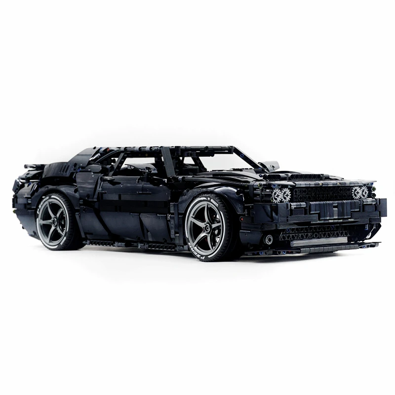 MOC 93560 152910 1:8 Model Sport Car Challenger Demon The Hellcat Technology Racing Accessory Building Blocks Bricks Toy Dodgege