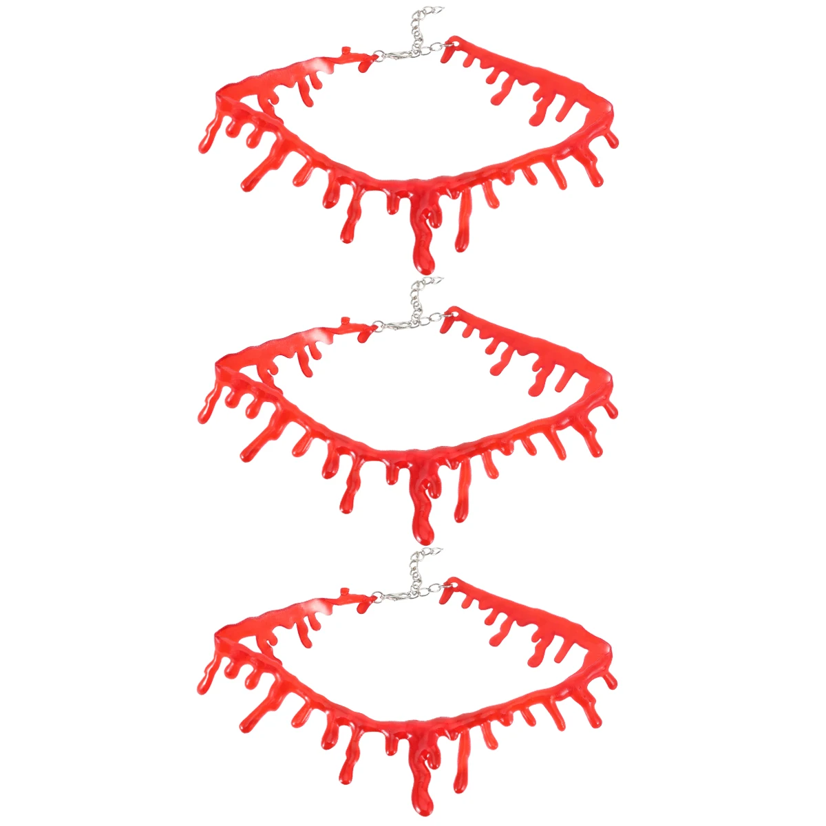 

3 Pcs Bloodstained Necklace Choker Bloody Party Decoration Halloween Props Horror Scar