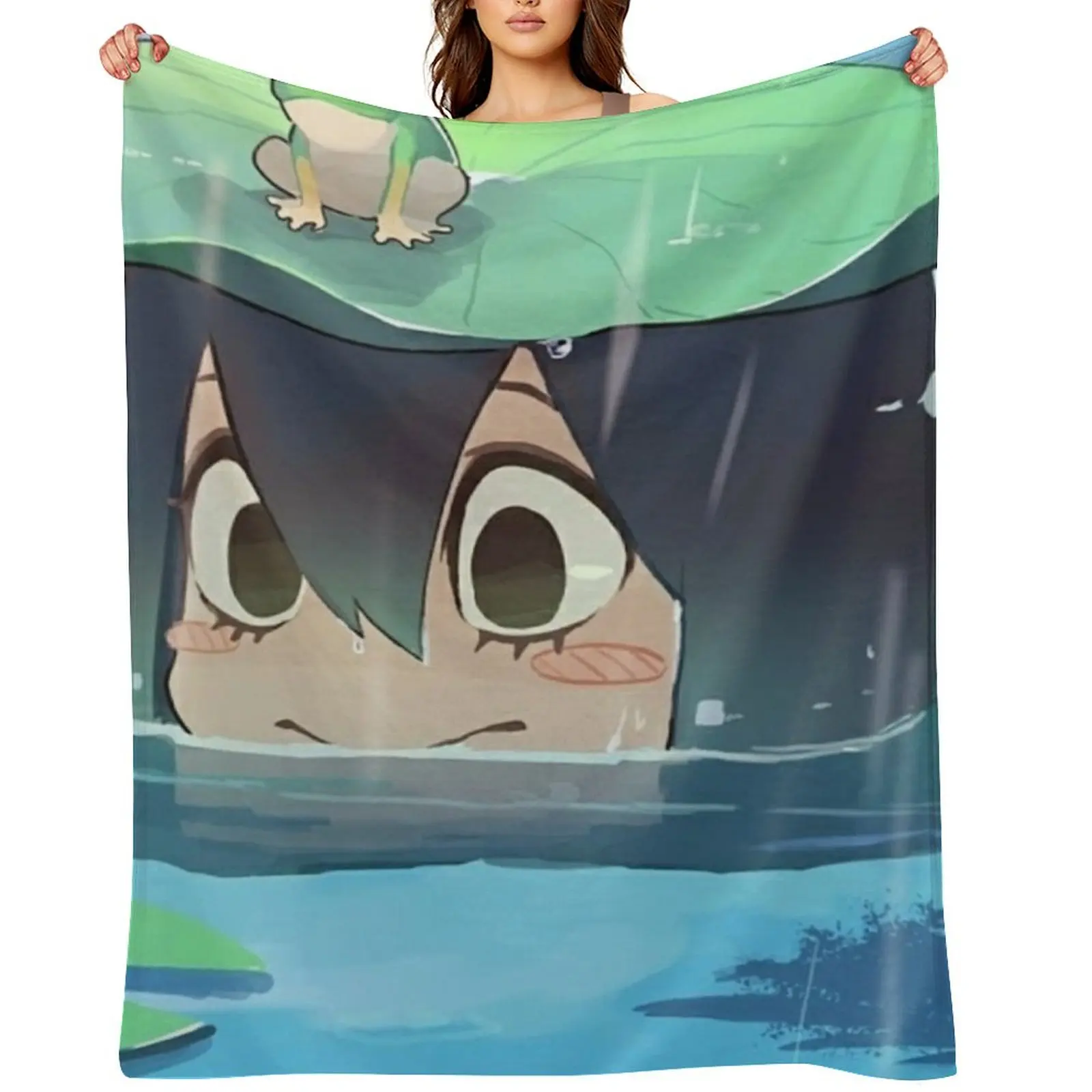 

Tsu -MHA Throw Blanket decorative Cute Plaid Summer Beddings Decoratives Blankets