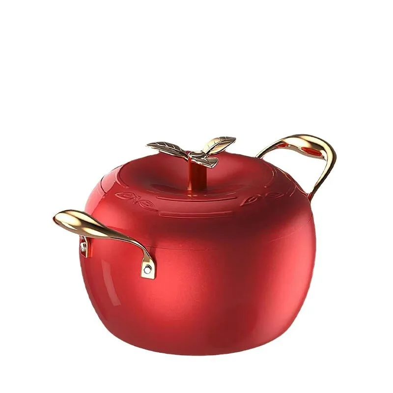 

Multifunctional large-capacity apple iron stew pot Non-stick frying pan with induction bottom gas stove Large gift pot