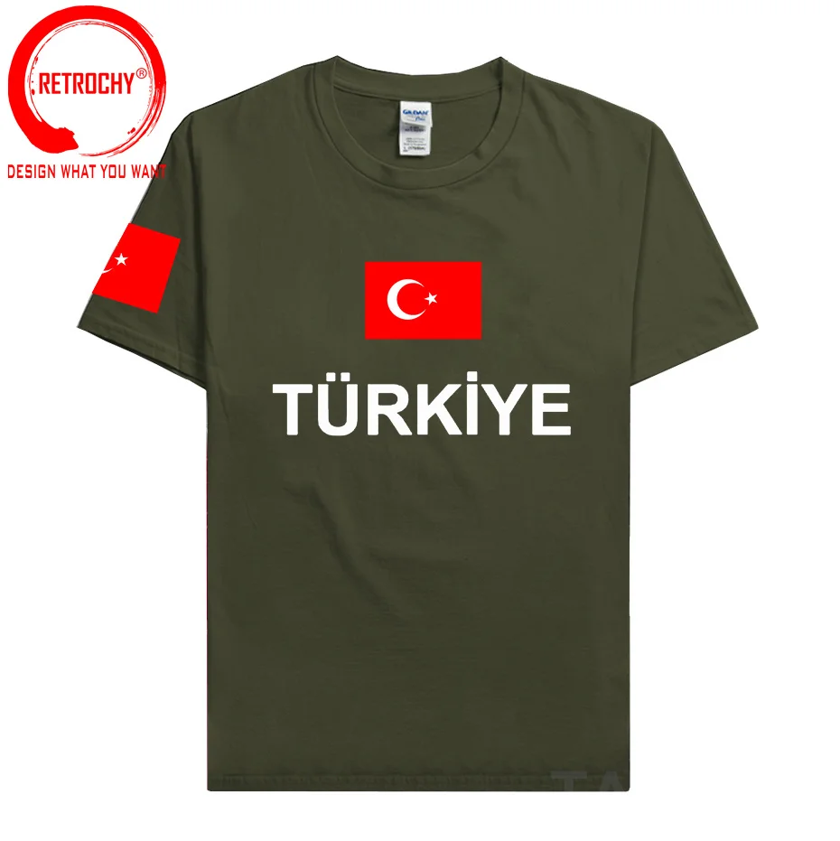 Turkey t shirt men TUR t-shirts nation team 100% cotton fans tops letters street wear fitness tshirt Turkish Turk country tees