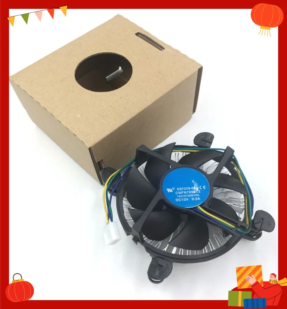 Silent CPU Cooler Fan LGA1150 1155 1156 For Intel Desktop Computer (001)