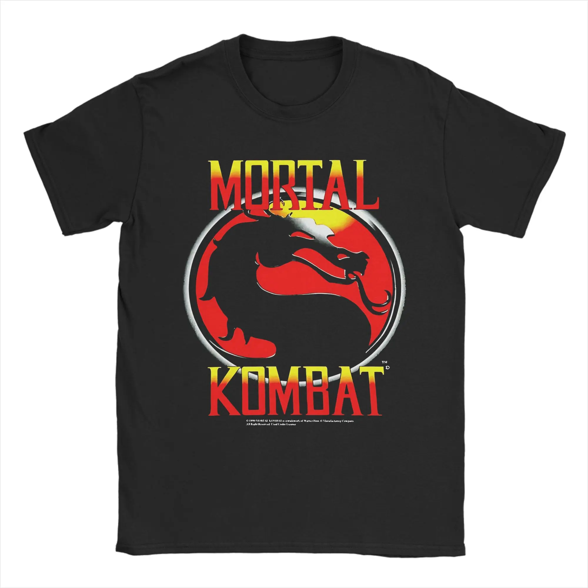 Game Mortal Kombat T-Shirt Men  Funny Pure Cotton Tees Round Neck Short Sleeve T Shirt Summer Tops