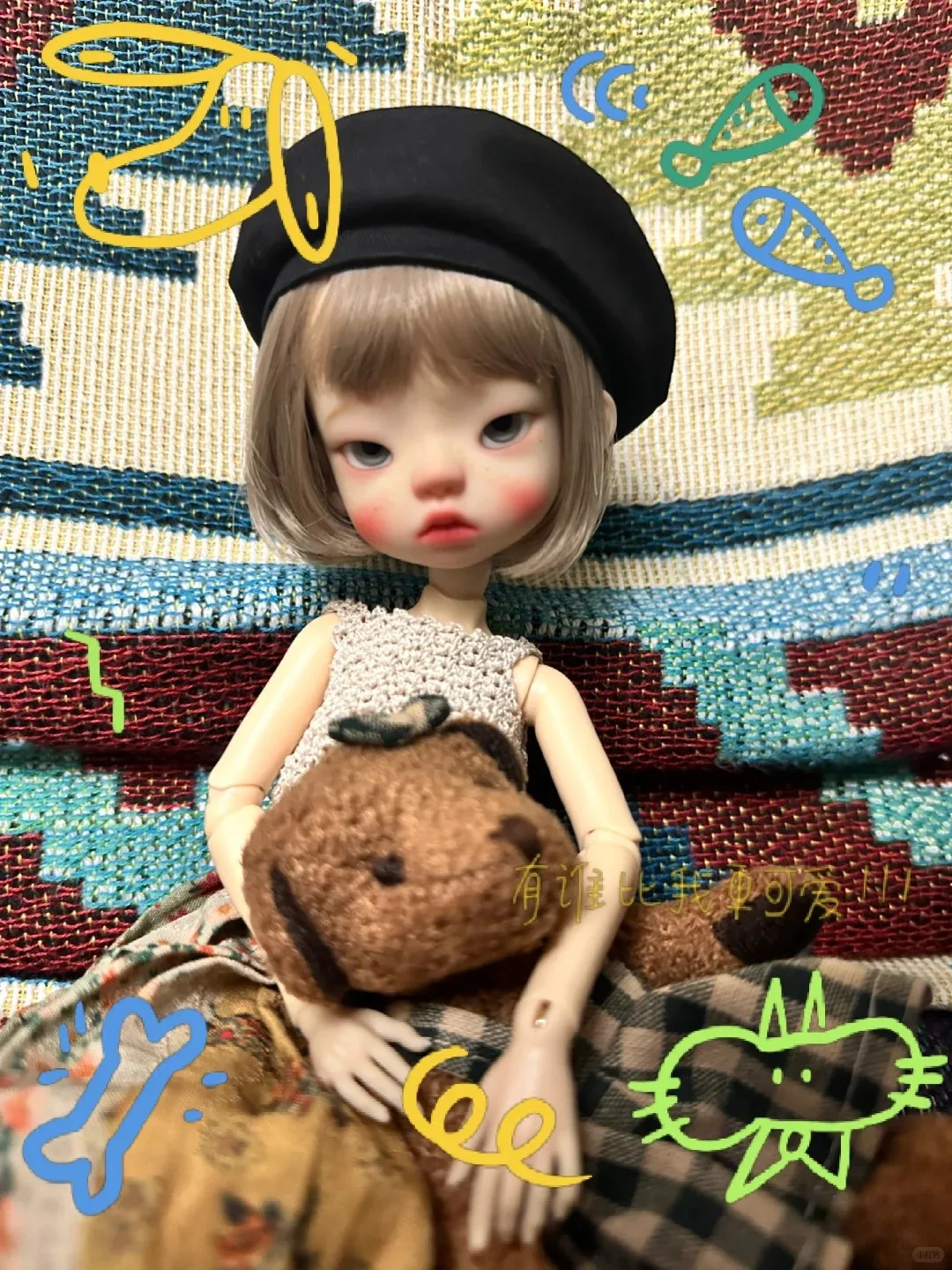 

Новый 25,5 см милый мальчик bjd кукла 1/6 sd шарнир гуманоид зуб клюв телесный ребенок смола сладкое вино пятно макияж бесплатная доставка