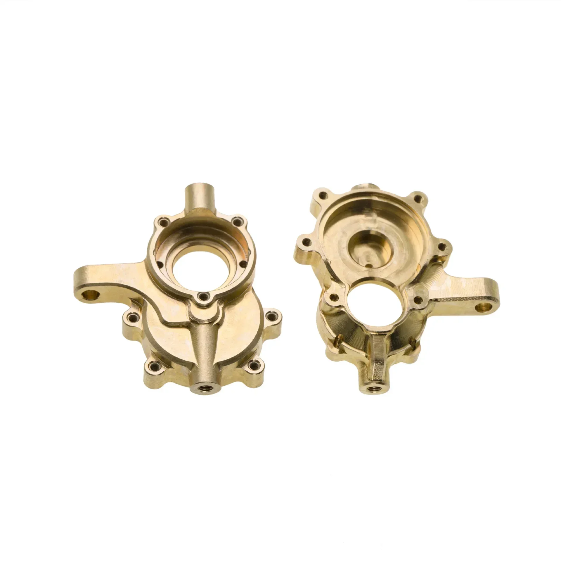 2 unids/set copas de dirección delanteras de latón para Redcat GEN8 RER11406 coche trepador de control remoto piezas de mejora