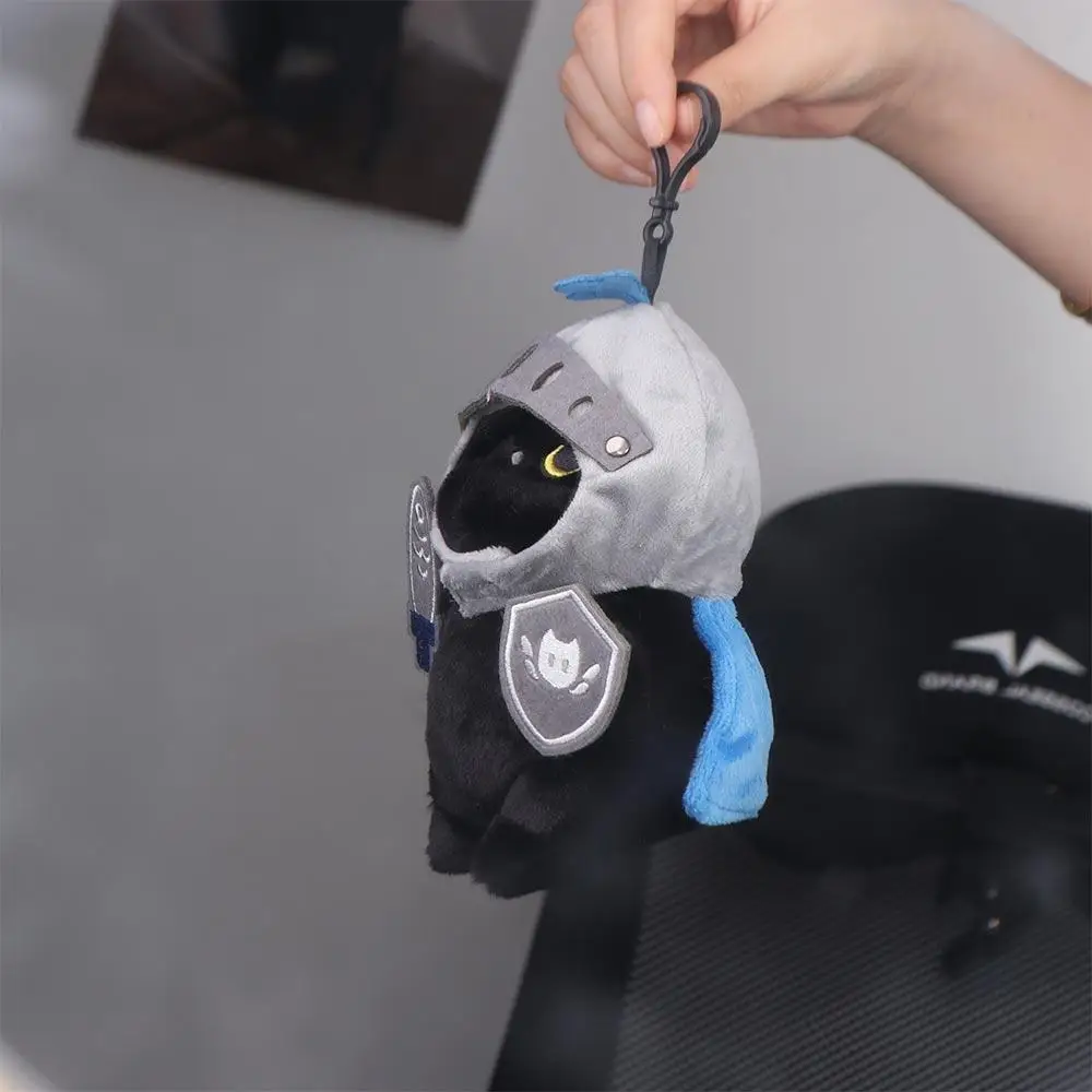 Decoration Shield Knight Cat Silly Cute Cat Cartoon Soft Black Cat Stuffed Christmas Gift
