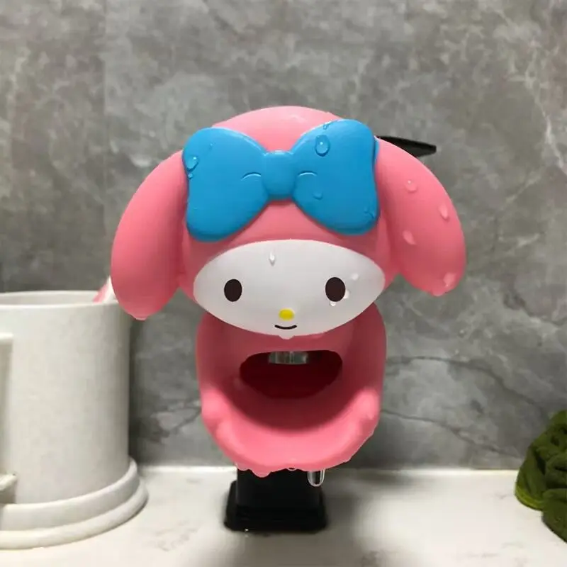 Sanrio Hello Kitty musluk genişletici Anime su dokunun uzatma lavabo çocuklar için el yıkama ekipmanları banyo mutfak aksesuarları