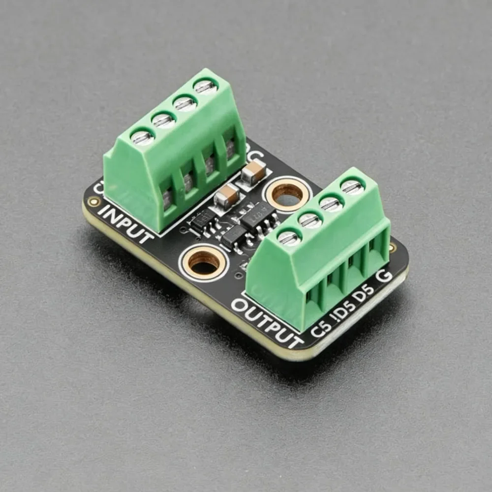6066 3.3V to 5V Logic Level Shifter Module for WS2812 LED Strip, 2-Channel Signal Booster with Inverted Output