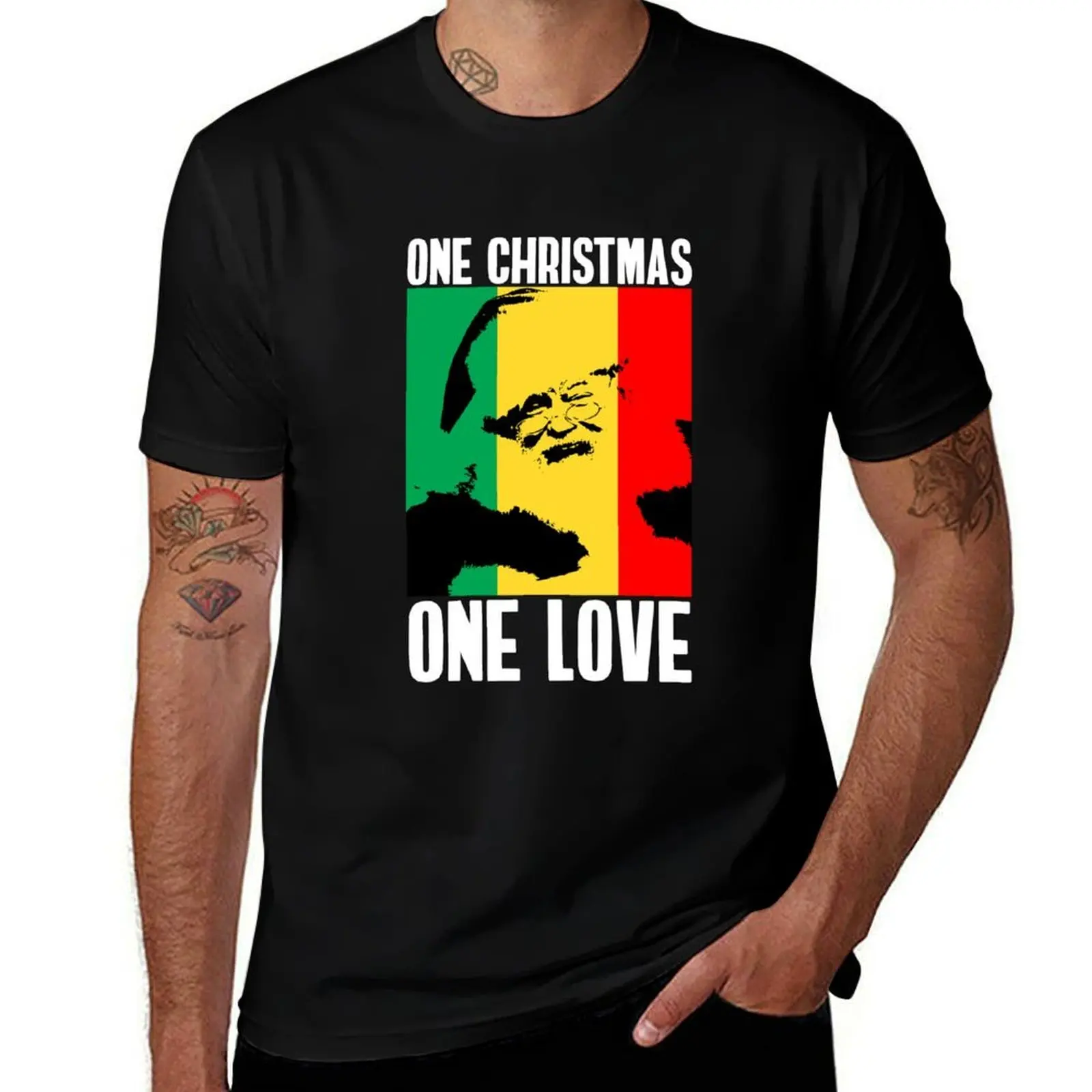 

Christmas shirts plain One prints T-Shirt cotton t with man shirts One Love t t shirt funny