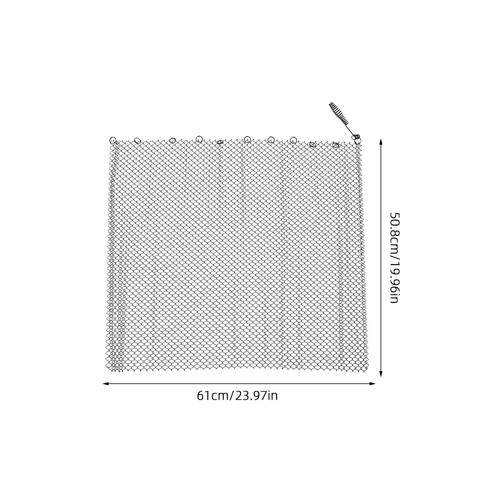 2 قطعة ستارة 24 بوصة × 20 بوصة لوحات شاشة معدنية دقيقة لاستبدال ديكور المواقد، شاشة موقد شديدة التحمل،