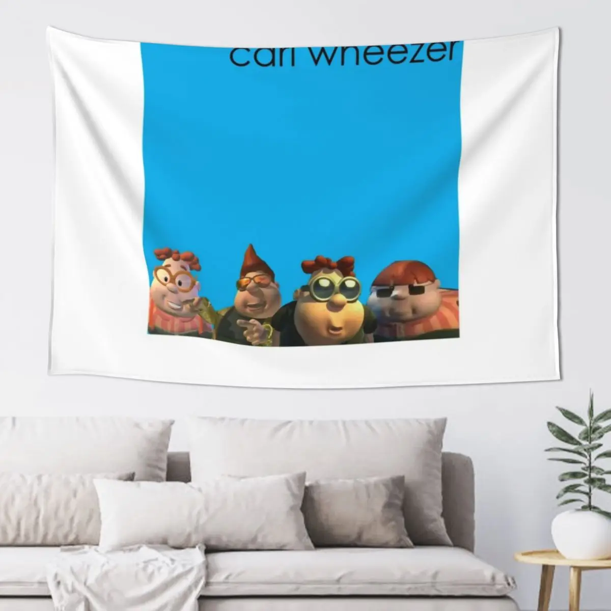 

Carl-wheezer-on Funny Blues Tapestry Bedrooms Decor House Decoration Wall Hanging Decor Room Decor Cute Tapestry