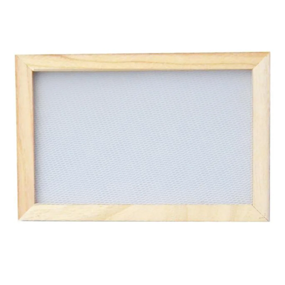 Fresh 4 Pack Wooden Paper Making Mould Frame, Screen Printing Frame For DIY Paper Craft And Dried Flower Handcraft, 2 Size