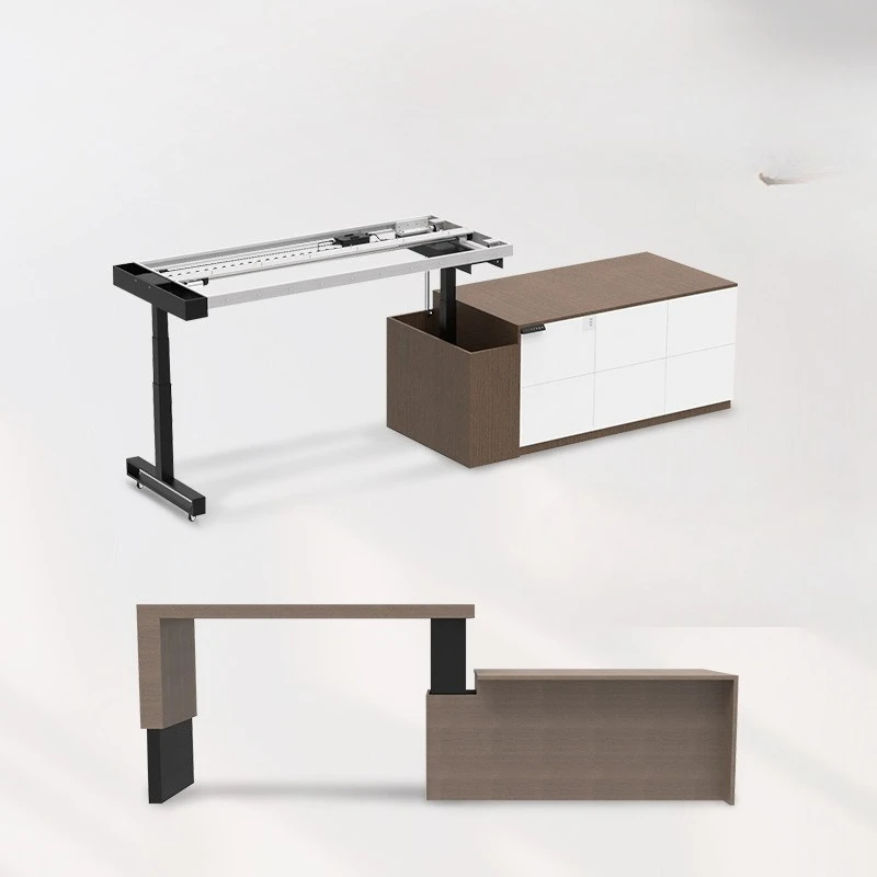 Lifting island track Electric side pull living room bar kitchen dining table countertop, extension push-pull hidden