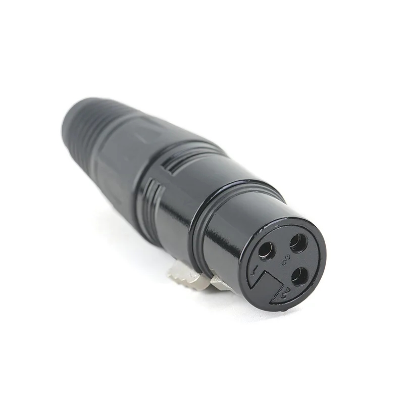 1 Pair Cannon Male and Female 3 Pin XLR Microphone Audio AV Cable Plug Mic Connectors Cannon Cable Terminals Sound Plug