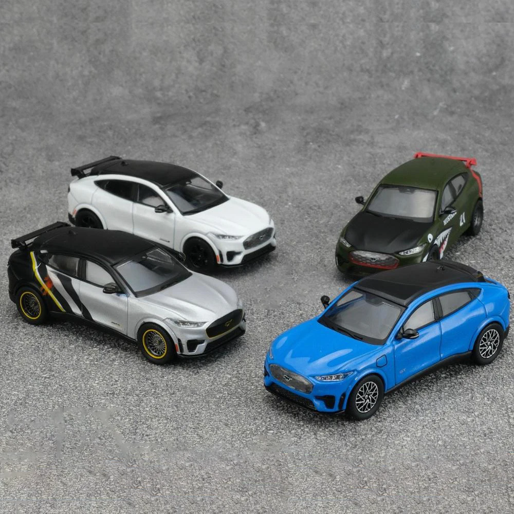 GCD 1:64 Mustang Mach-E GT Alloy Car Diecasts & Toy Vehicles Car Model Miniature Scale Model Car For Children