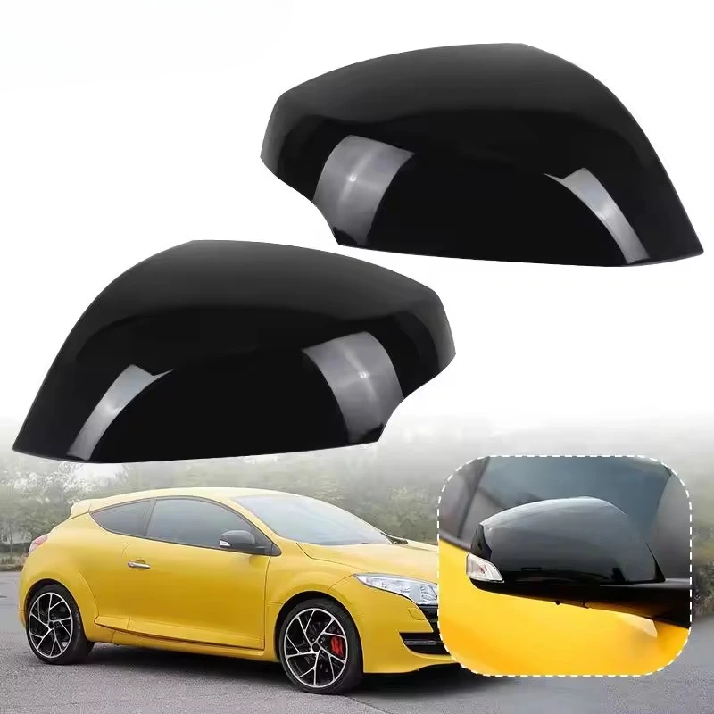 

Side Mirror Wing Cover Cap Exterior Door Rear View Mirror Cover Trim Replacement Parts for Renault Megane 3 MK3 III 2008-2015
