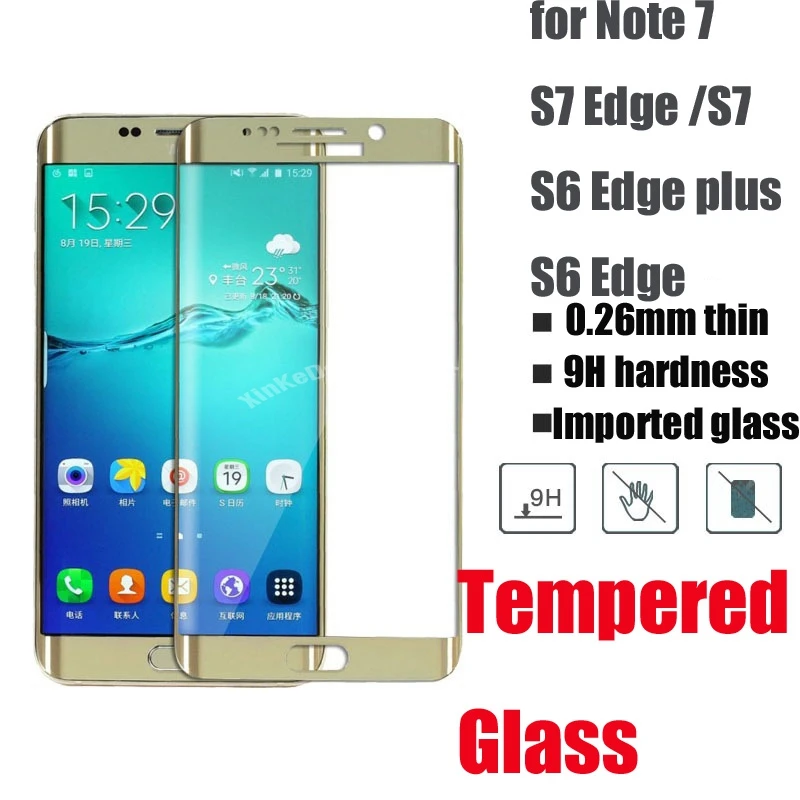 10pc Tempered Glass Screen Protector Case for Samsung Galaxy S21 S20 S10 S9 S8 S7 S6 Edge Plus Protection Cured Film Clear Cover