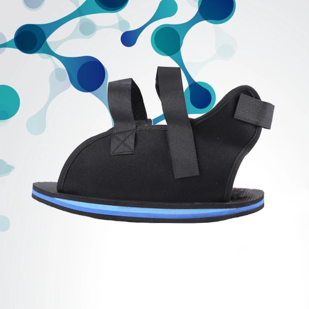 

Foot Fracture Gypsum Shoes Black Durable Canvas Design Comfortable Sole for Curves Sorghum Stable Ankle Joints Practical Walking
