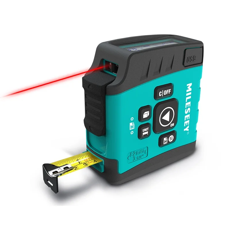 Lightweight Sliding Cover Dust-Proof Design Area Volume Measurement Retractable Mini Measuring Laser Tape Measures