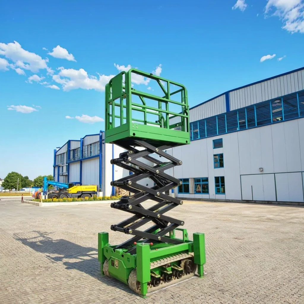 Made In China CE Certified High Performance Electric Diesel 6m 8m Scissor Lifting