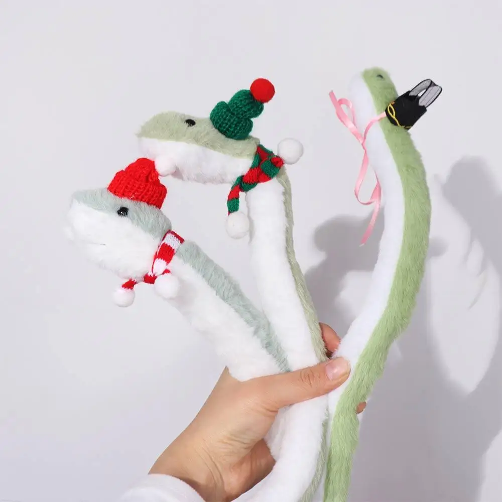 

's Accompany Year of The Snake Little Snake Wrap Around Arm Snake Stuffed Kawaii Soft Green Snake Animal Children Gift