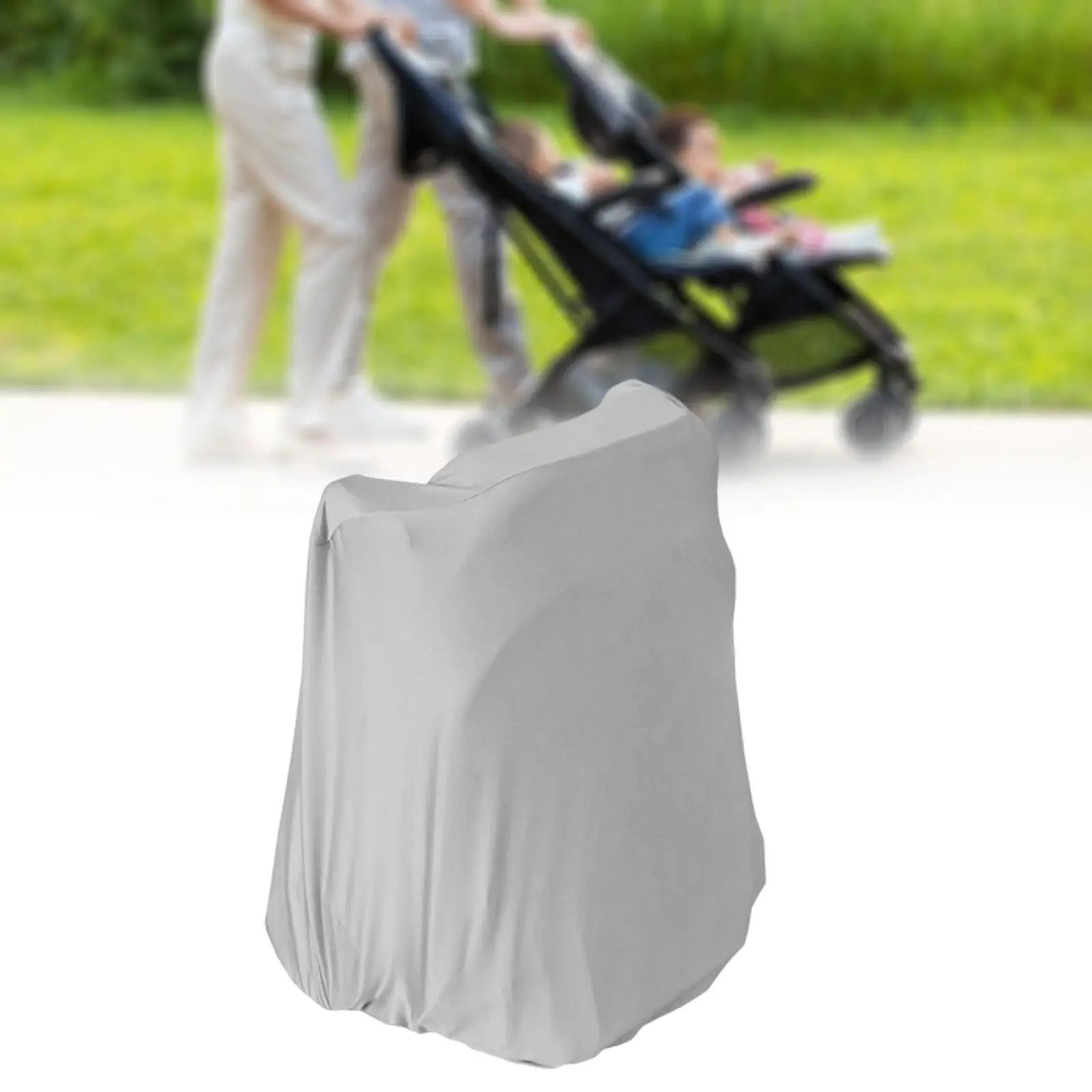 Breathable Milk Silk Stroller Cover Washable Sun Protection for Newborn Buggy Pushchair Weather Shield Compact