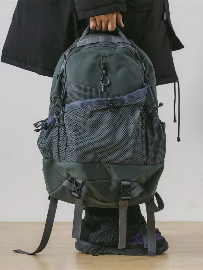 

ex Outdoor Travel Bapa Large Capaci Multi-Functional Retro Dstring Rope Hiking Bag Korean Sle Functional Wind