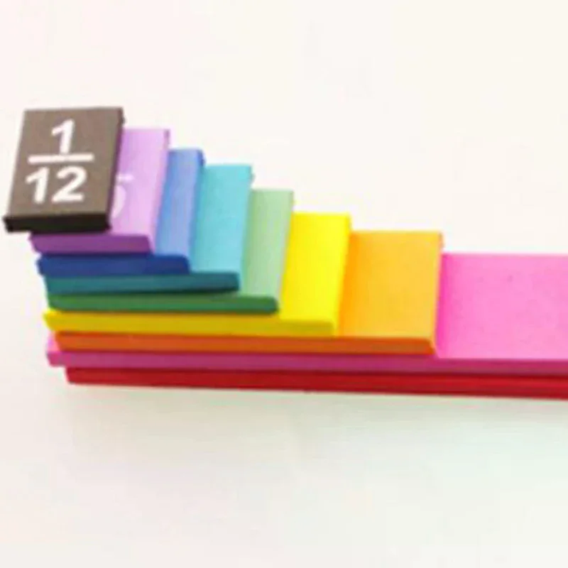 Fraction Cubes Math Montessori Math Materials Teaching Aids Learn Fraction Equivalences Props For Kids Educational Early 51Pcs