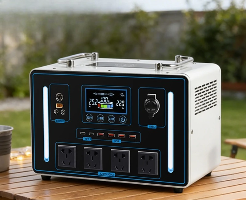 Large-capacity camping live broadcast power outage emergency power supply, 3000W, outdoor mobile power supply 220V
