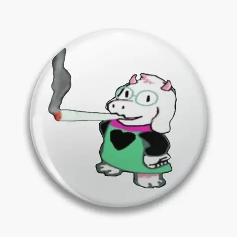 Ralsei Weed  Customizable Soft Button Pin Brooch Collar Metal Funny Lover Hat Cute Gift Jewelry Badge Fashion Decor Women