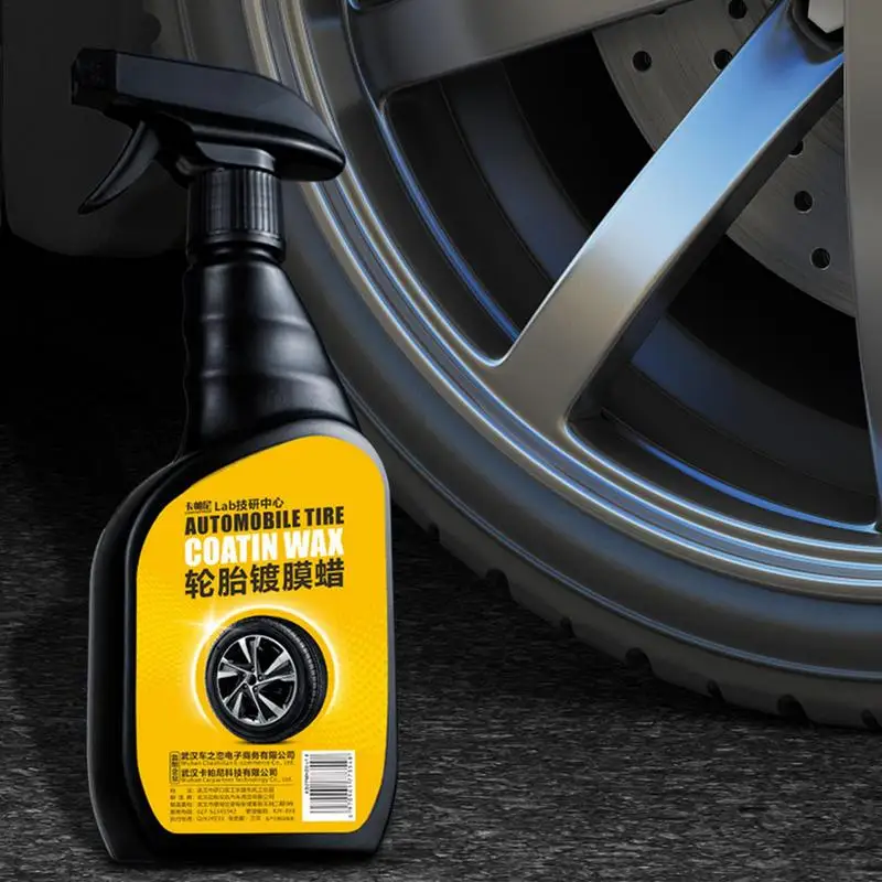 Wet Tire Dressing 500ml Nano Coating Tire Polish Tire Dressing Spray Wheel Care Products Long Lasting Car Tyre Shine For High