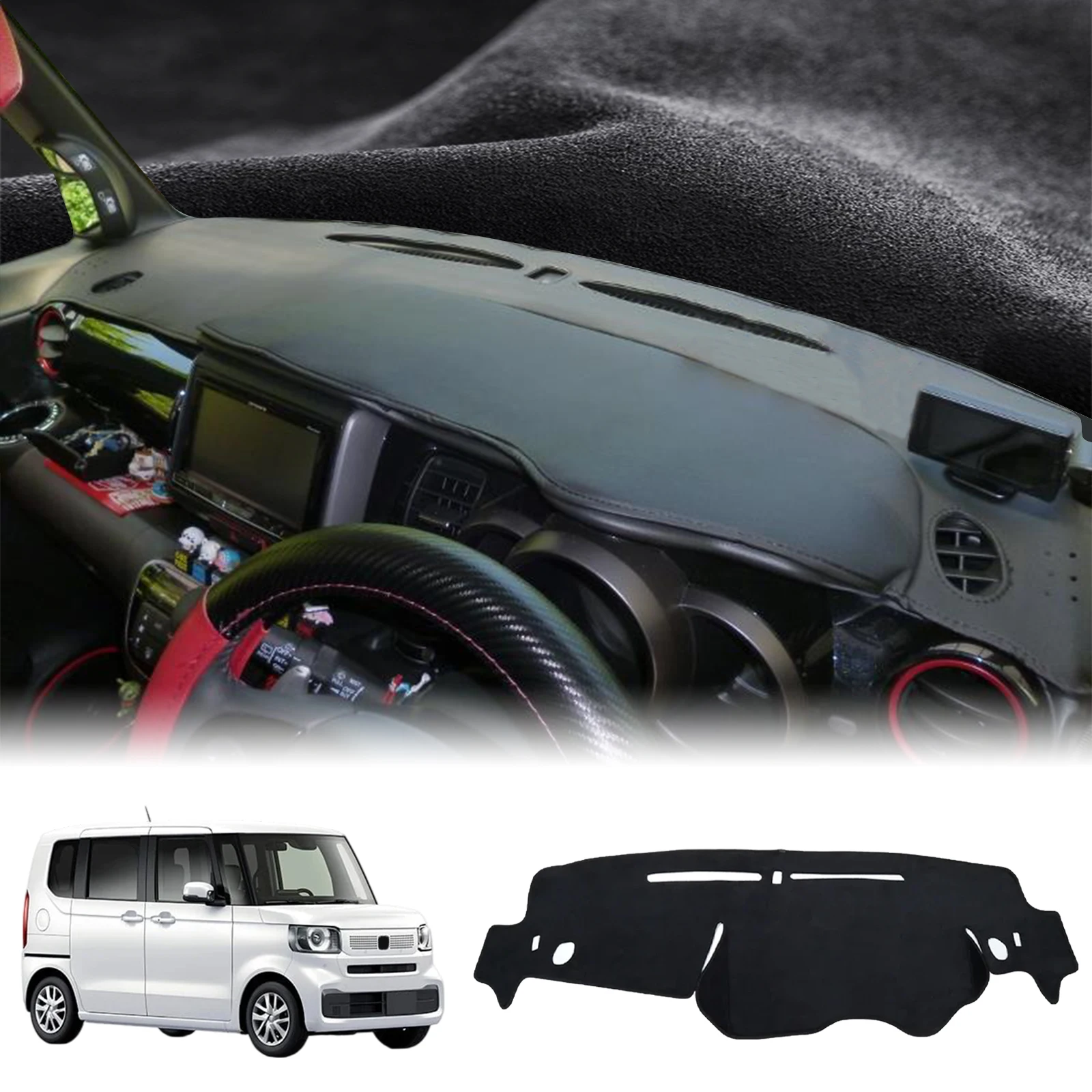 

fit for Honda N-BOX 2011-2016 NBOX N BOX JF1 JF2 DashMat Sunshade Dashmat Dashboard Cover Pad Protective Carpet Car Accessories