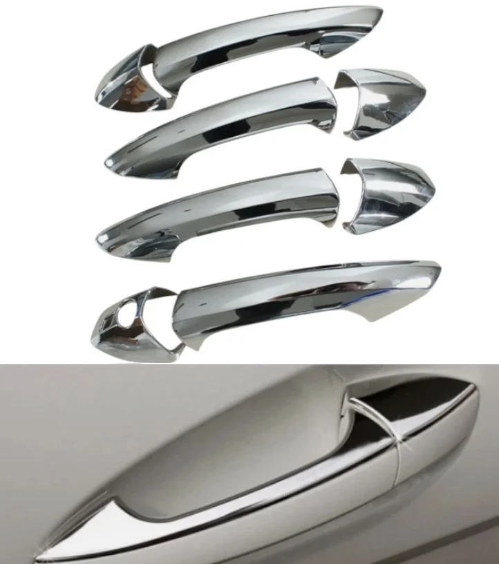 4 PCS Overlay Covers ONLY Chrome Door Handle Cover for Mercedes Benz W220