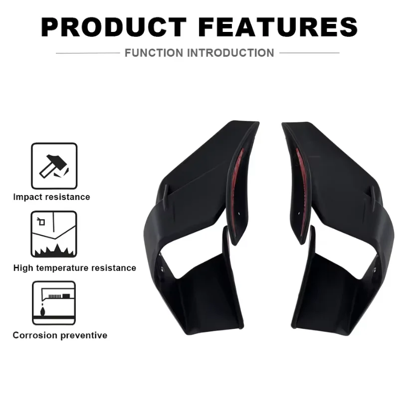Motorcycle Front Fairing Fixed Wing Spoiler For YAMAHA YZF-R7 2021-2023 Aerodynamic Side Winglet Aileron Air DeflectorKit