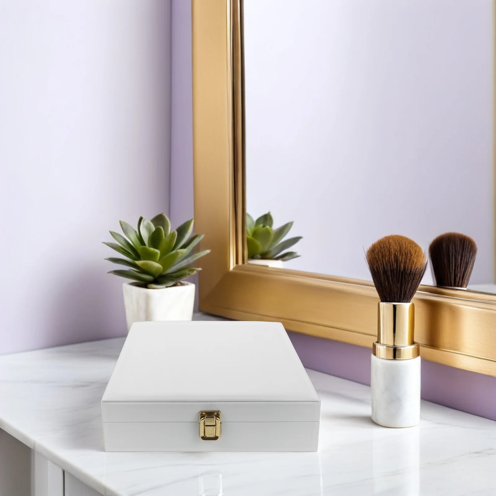 

Jewelry Set Organizer Box Dustproof Lid Necklace Ring Earring Bracelet Storage Case Travel Wedding Jewelry Display